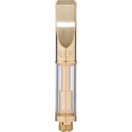 (Gold) Empty Cartridge with Wickless .5 ml 510 Thread (Glass)