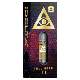 iDELTA8 Gold – 1 Gram Delta 8 Vape Cartridge + CBD 1:1