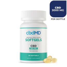 cbdMD Premium CBD Softgel Capsules 3000mg