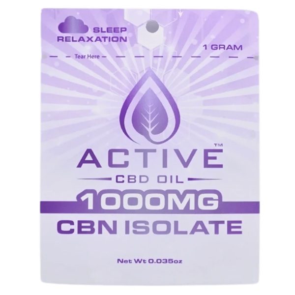 Active CBD Oil CBN Isolate 1000mg