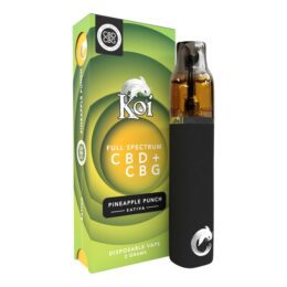 Koi Full Spectrum CBD + CBG Disposable Vape Bar (2 Gram) &ndash; Pineapple Punch