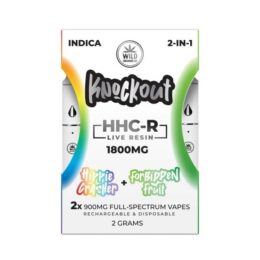 Knockout 2-In-1 HHC-R Live Resin Full-Spectrum Vapes 1 Gram