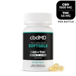 cbdMD Full Spectrum CBD Oil Softgels 30 Count