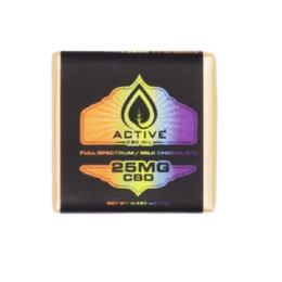 Active CBD Oil CBD Milk Chocolate Square 3-pack