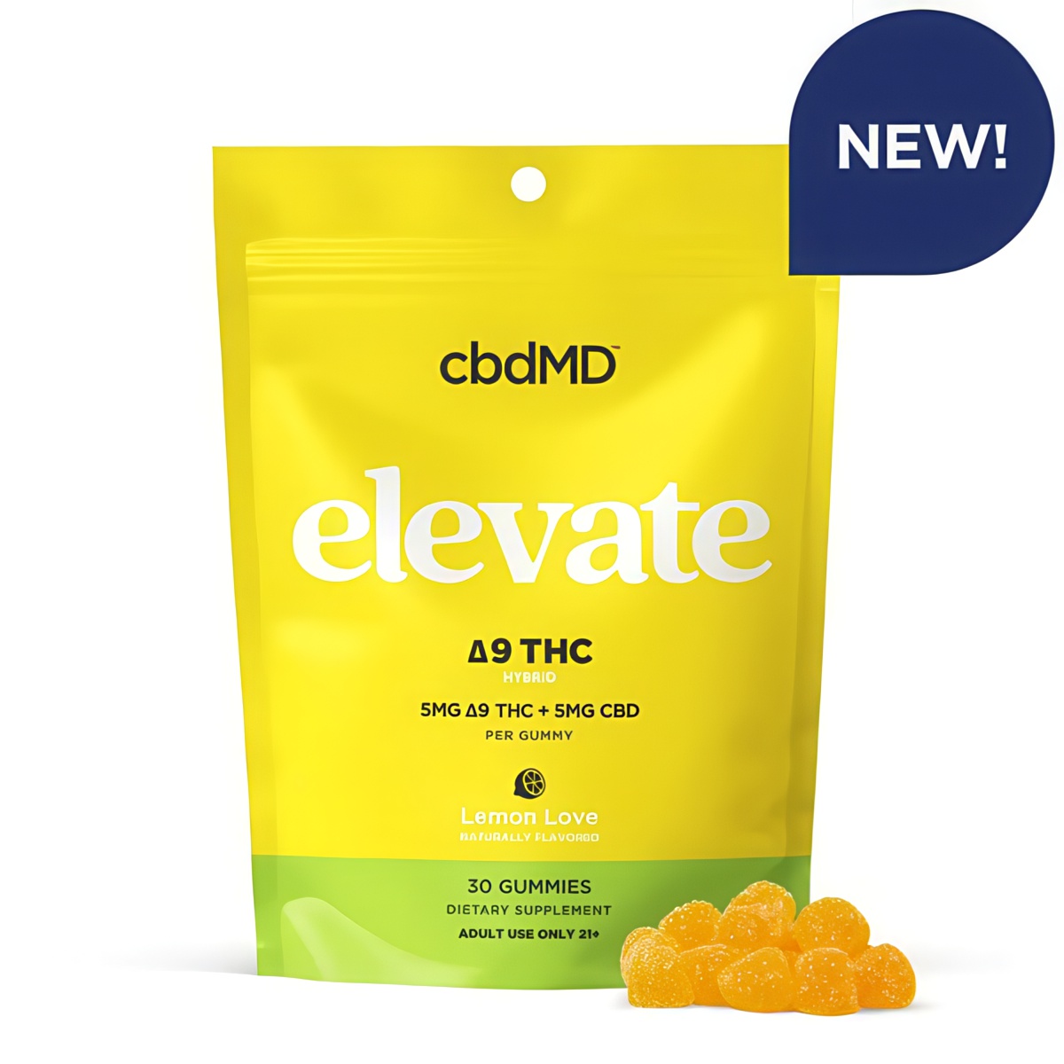 Delta 9 Gummies - Relax - 5MG - 30 Count - Lemon Love Flavor