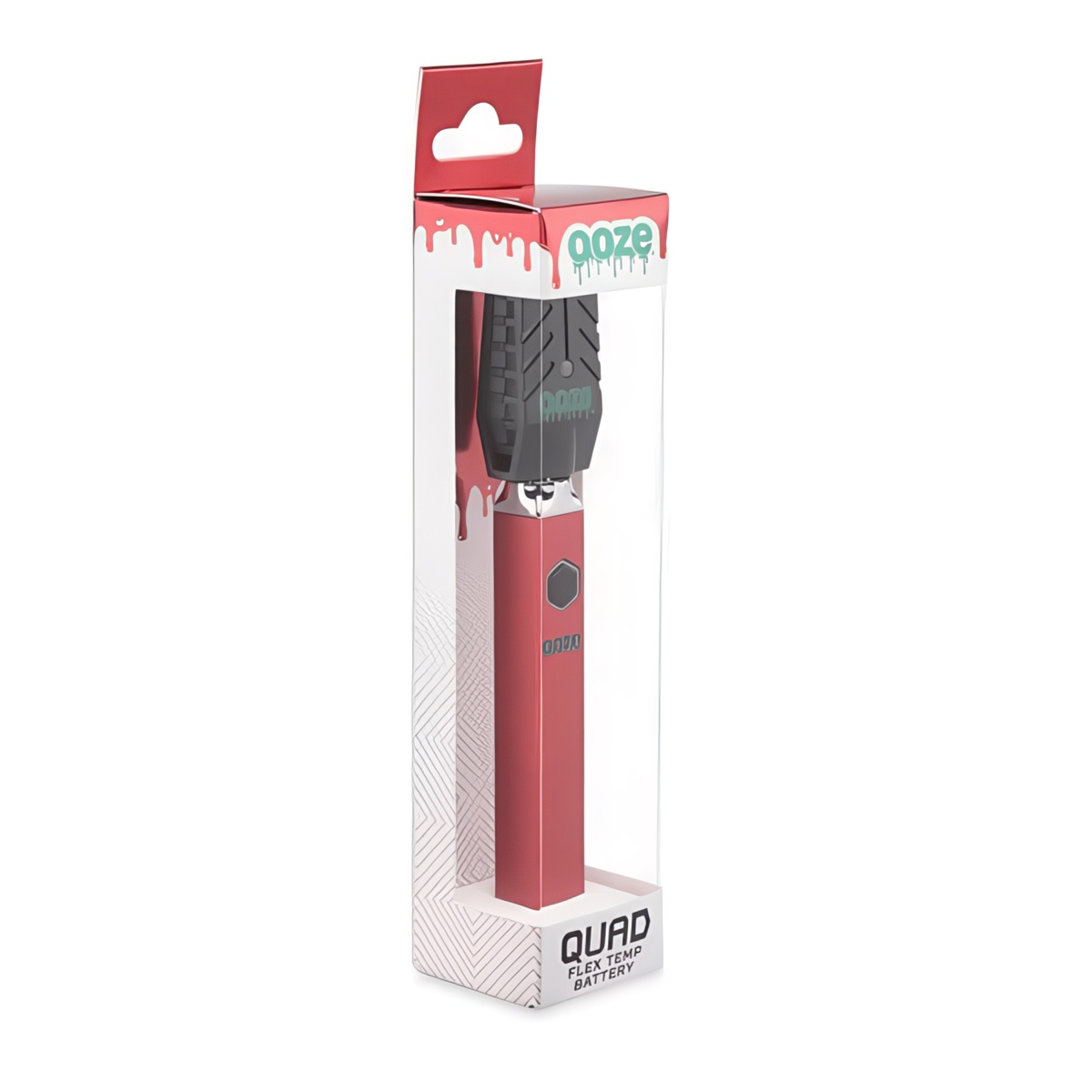 Ooze 510 Quad Battery 500mAh - Ruby Red color