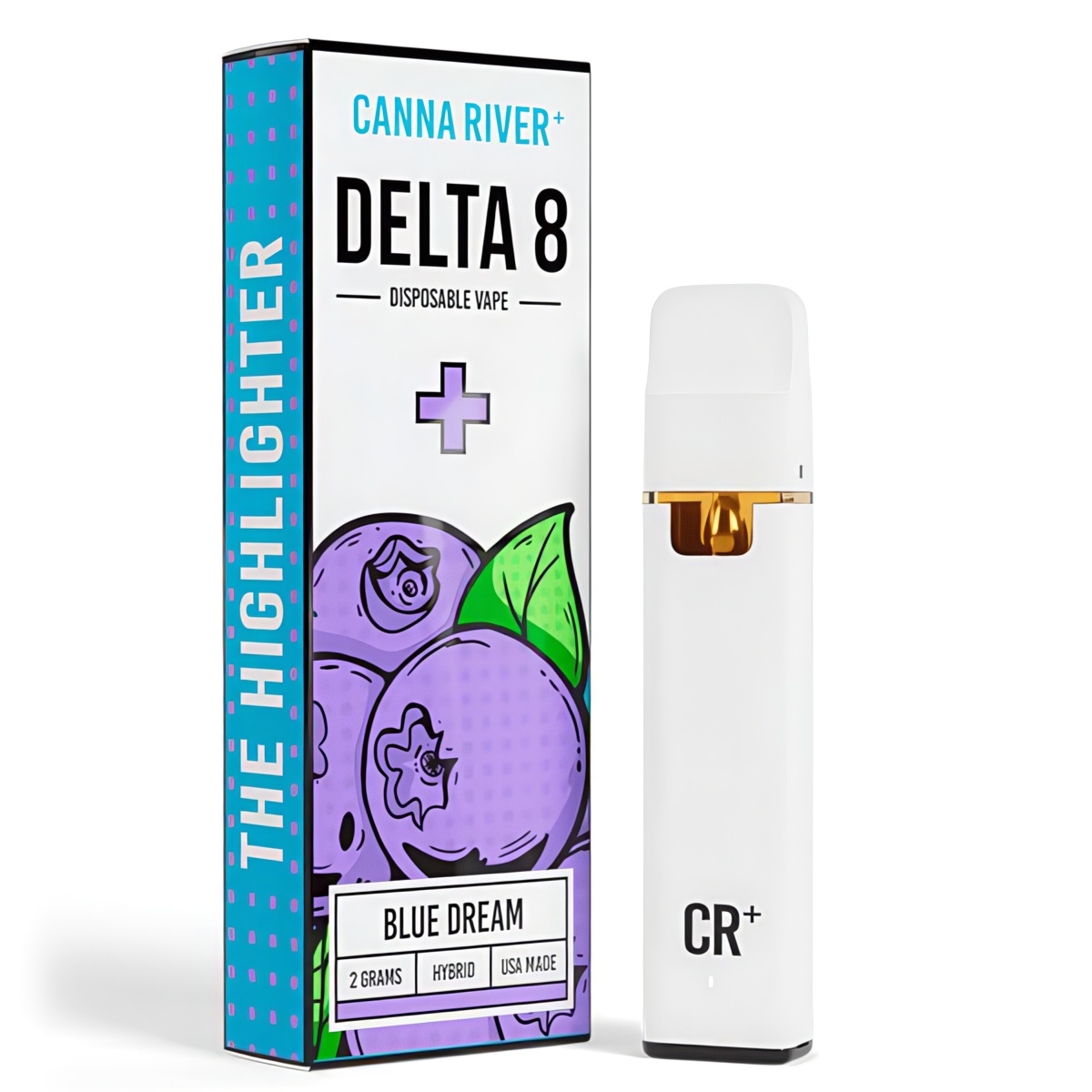 Canna River Highlighter Delta 8 Disposable 2G - Blue Dream (Hybrid)