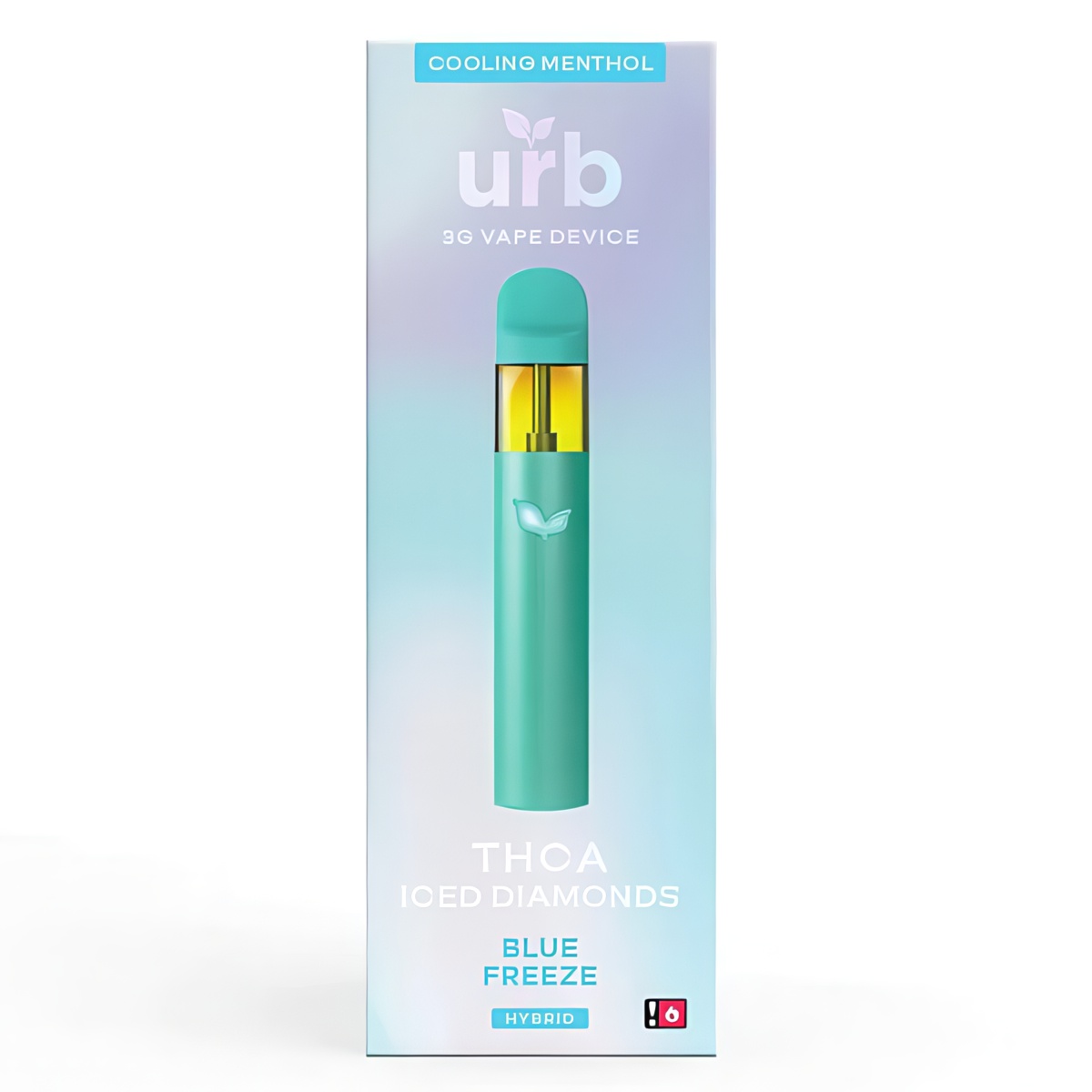 URB THC-A Iced Diamonds Disposable 3G - Blue Freeze (Hybrid)