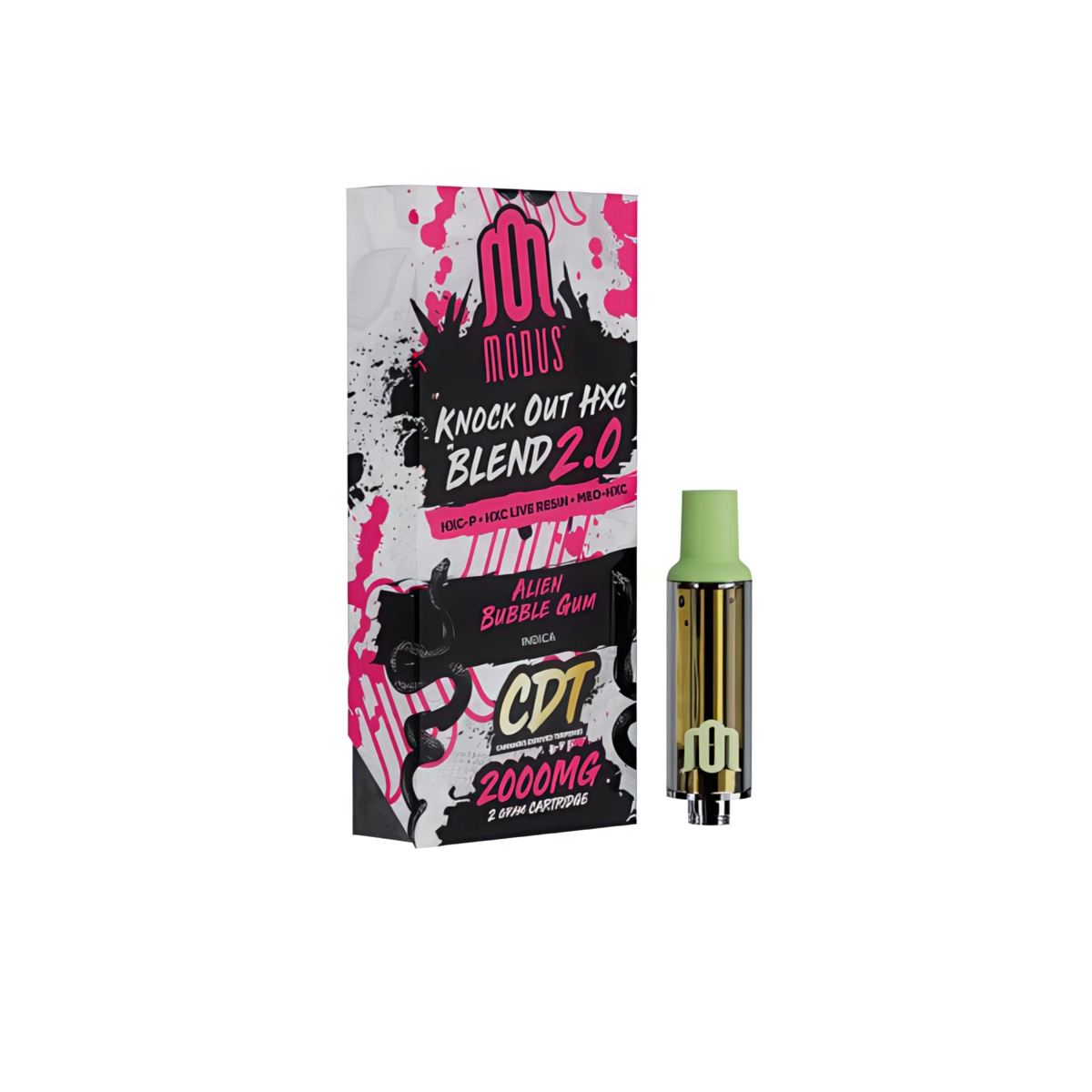 Modus Knockout Blend HXC Live Resin Cartridge 2000mg - Alien Bubblegum (Indica)