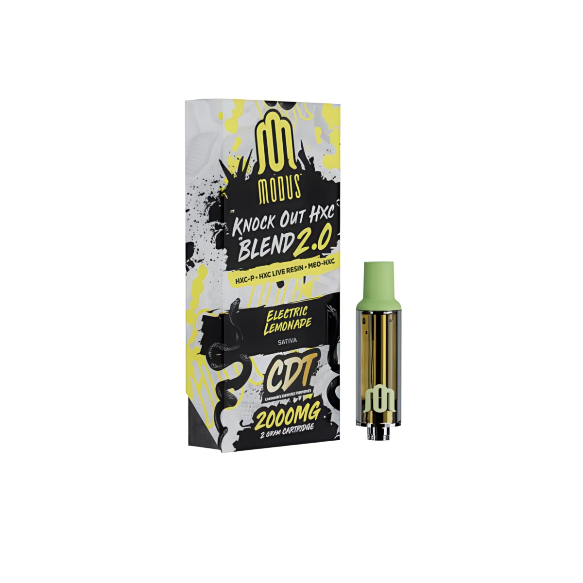 Modus Knockout Blend HXC Live Resin Cartridge 2000mg - Electric Lemonade (Sativa)