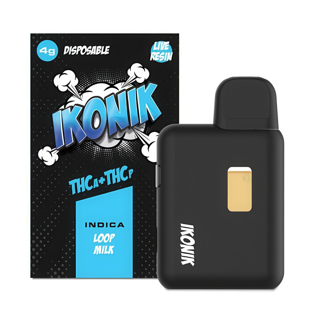 IKONIK THCp + THCa Disposable Vapes 4g - Loop Milk - Indica
