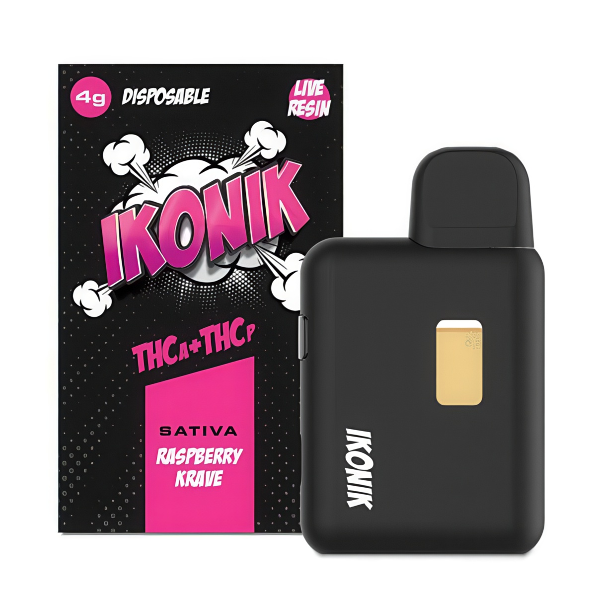 IKONIK THCp + THCa Disposable Vapes 4g - Raspberry Crave - Sativa