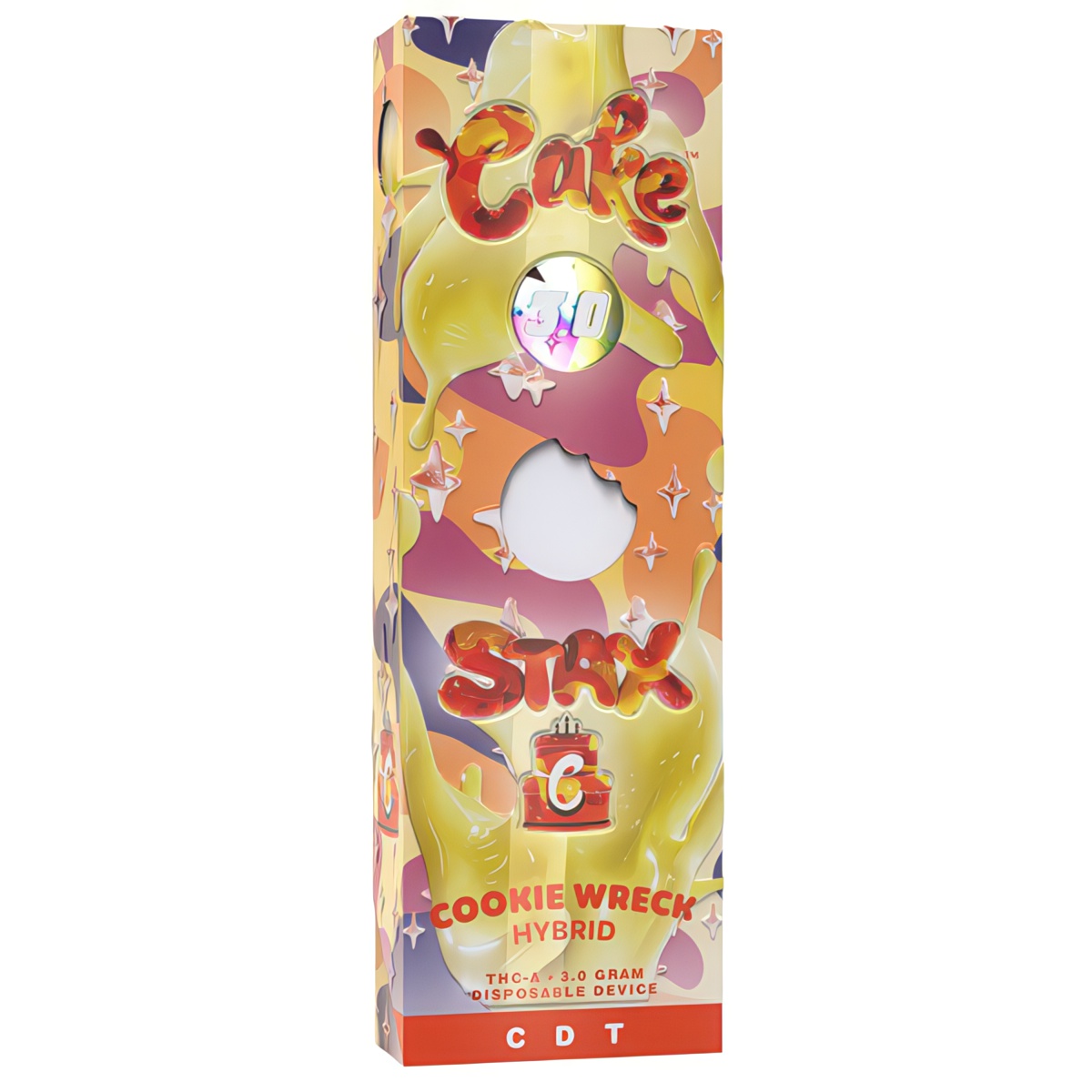 Cake Stax THC-A Disposable 3 Grams - Cookie Wreck (Hybrid)