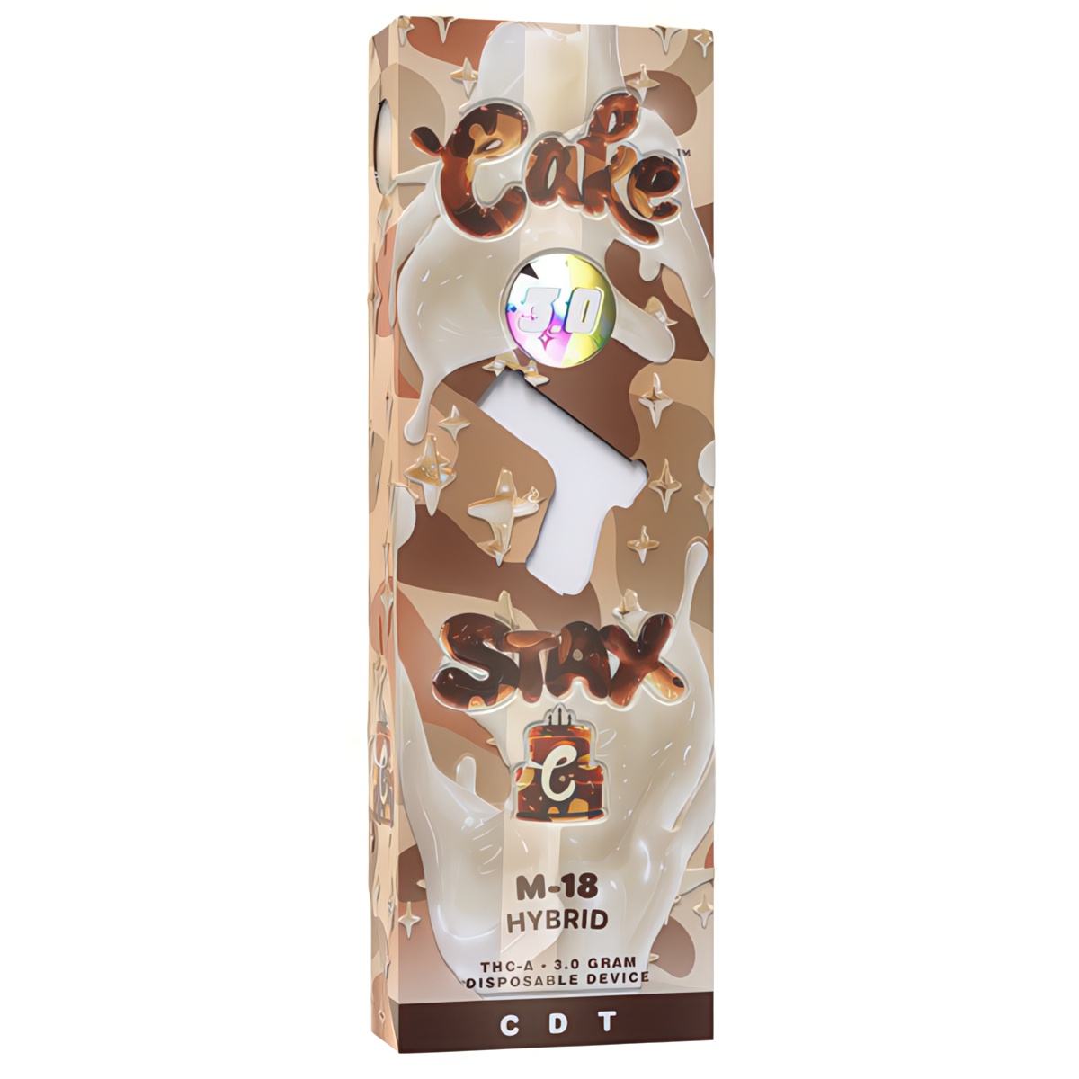 Cake Stax THC-A Disposable 3 Grams - M-18 (Hybrid)