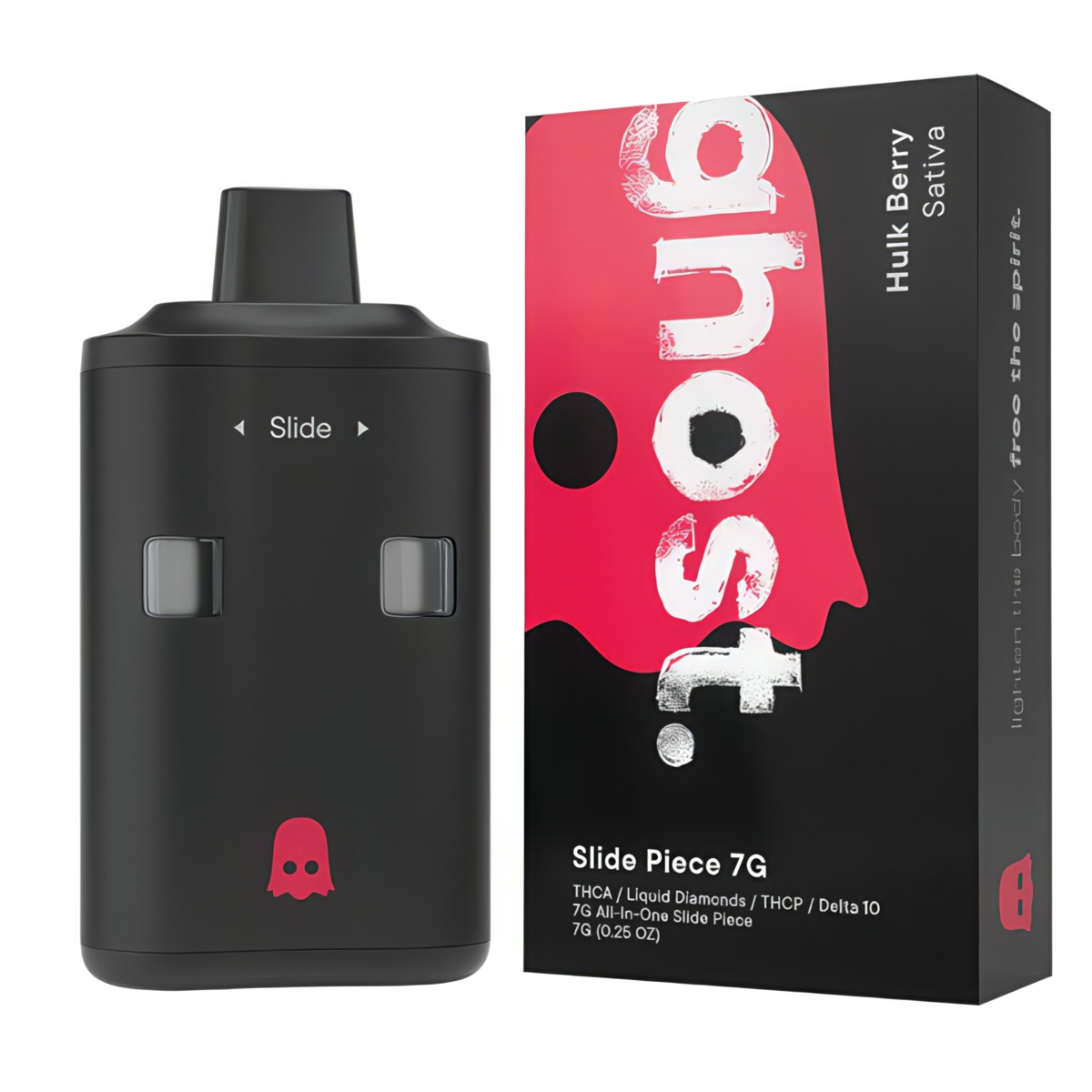 Ghost Slide Piece Disposable 7G: Hulk Berry (Sativa)