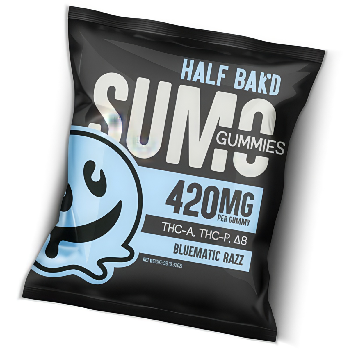 Half Bak'd Sumo Gummies 420mg | 2pk: Bluematic Razz
