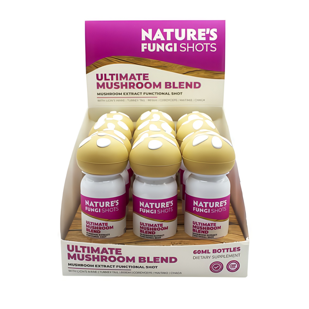 Nature’s Fungi Functional Mushroom Shots 60ml - Ultimate Mushroom Blend
