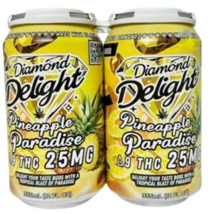 Diamond Delight Infused Soda 4-pack - Pineapple Paradise