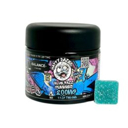 Happy Dazed Blue Razz Balance Gummies 200mg 10ct