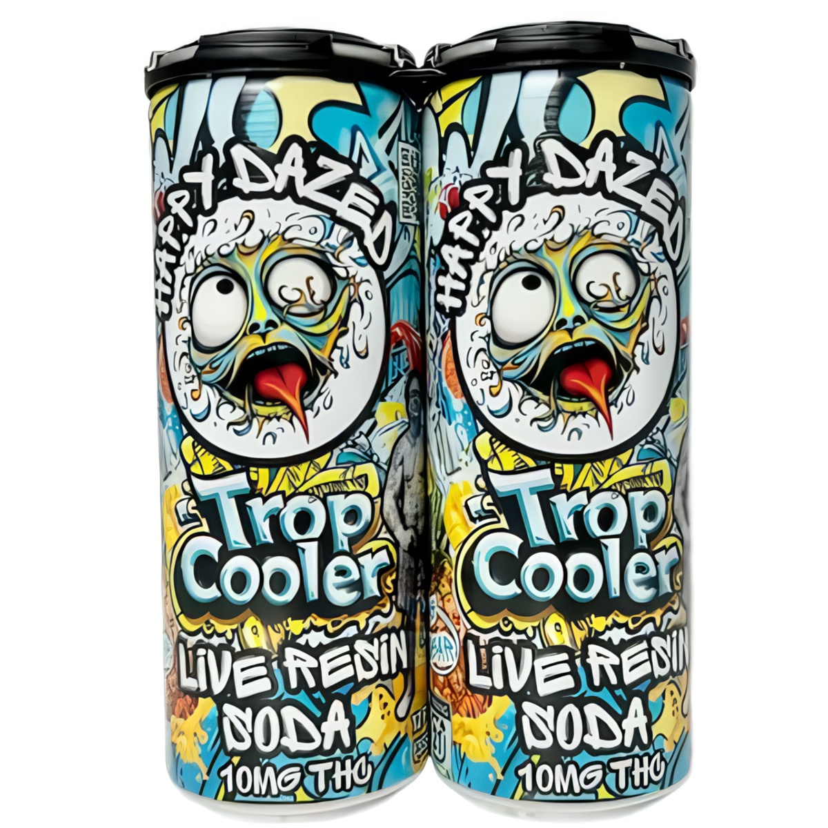 Happy Dazed Live Resin Soda 4-pack - Trop Cooler