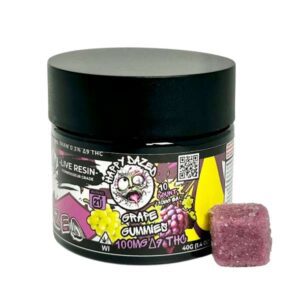 Happy Dazed Live Resin Delta 9 Gummies 10ct - Sour Grape