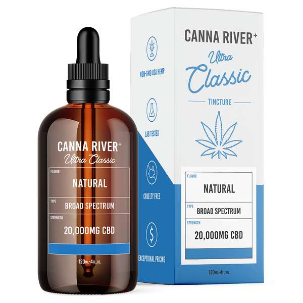Canna River⁺ Broad Spectrum CBD Ultra Classic Tincture 120mL - Natural