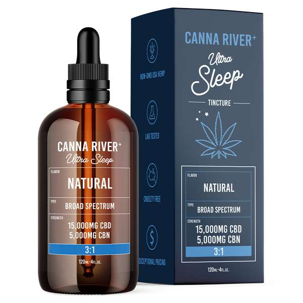 Canna River⁺ Broad Spectrum CBD Ultra Sleep Tincture 120mL - Natural