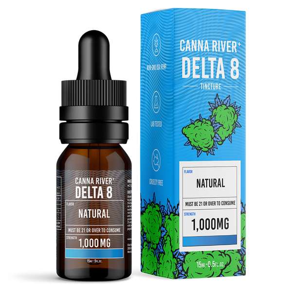Canna River⁺ Delta 8 Tincture 1000mg - Natural