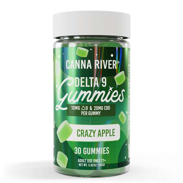 Canna River⁺ Delta 9 Gummies 30 Count - Crazy Apple