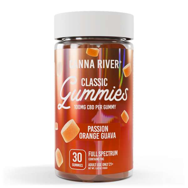 Canna River⁺ Full Spectrum Classic CBD Gummies 30 Count - Passion, Orange, Guava