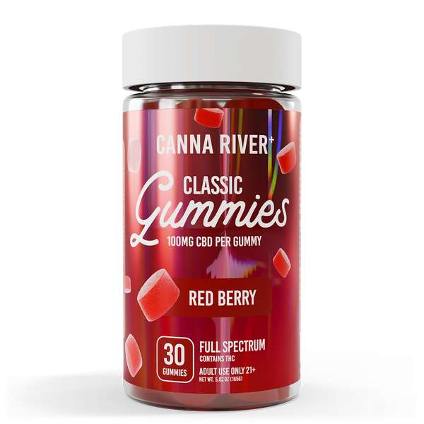 Canna River⁺ Full Spectrum Classic CBD Gummies 30 Count - Red Berry