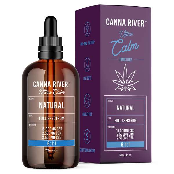 Canna River⁺ Full Spectrum CBD Ultra Calm Tincture 20000mg - Natural