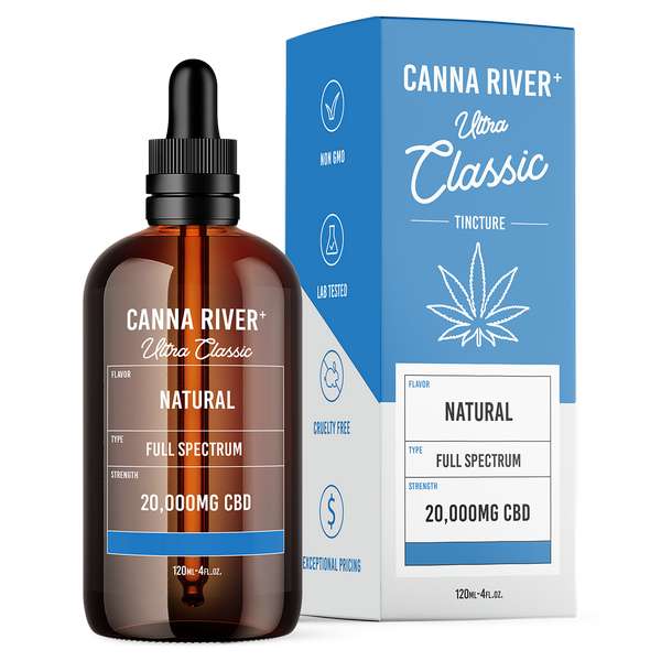 Canna River⁺ Full Spectrum CBD Ultra Classic Tincture 20000mg - Natural