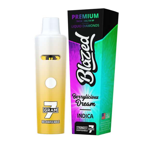 Binoid Blazed Rechargeable Disposables 7000mg THCA + Delta 9B - Berrylicious Dream (Indica)