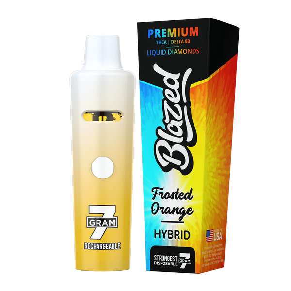 Binoid Blazed Rechargeable Disposables 7000mg THCA + Delta 9B - Frosted Orange (Hybrid)