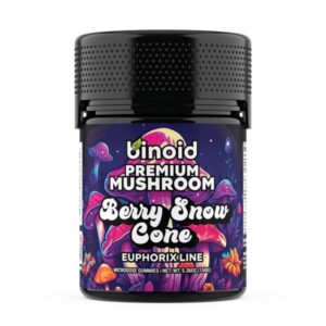 Binoid Euphorix Line Mushroom Gummies 5.36oz - Berry Snow Cone