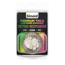 Binoid THC-A Diamonds Live Rosin Wax Dabs 2500mg - Nitro Express