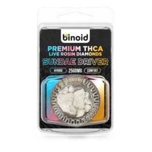 Binoid THC-A Diamonds Live Rosin Wax Dabs 2500mg - Sundae Driver