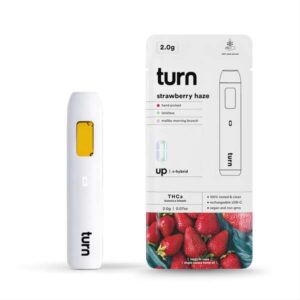 Turn Hemp THCA Rechargeable Vape Pen 2g - strawberry haze