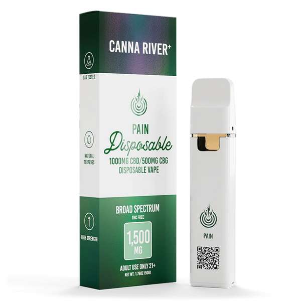 Canna River⁺ CBD Pain Disposable Vape 2g - Broad Spectrum