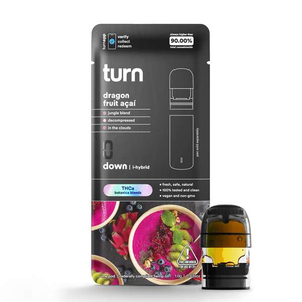 Turn Hemp Pods 1g - dragon fruit acai