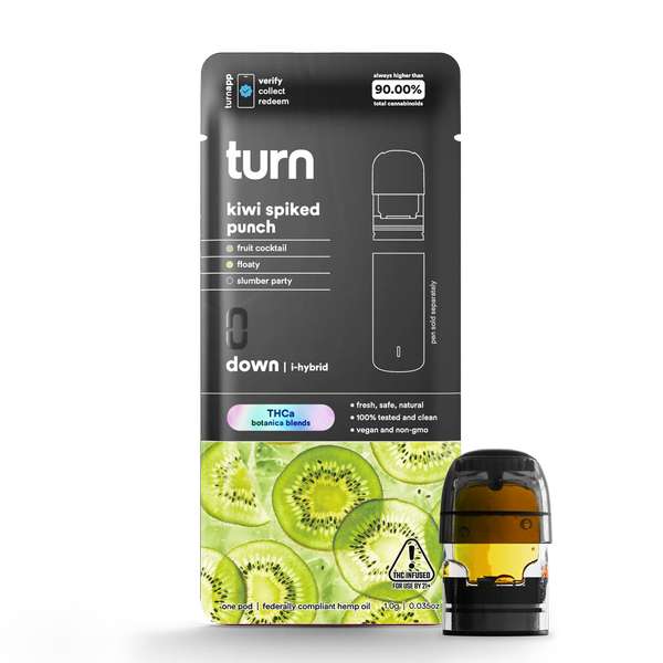 Turn Hemp Pods 1g - kiwi spiked punch