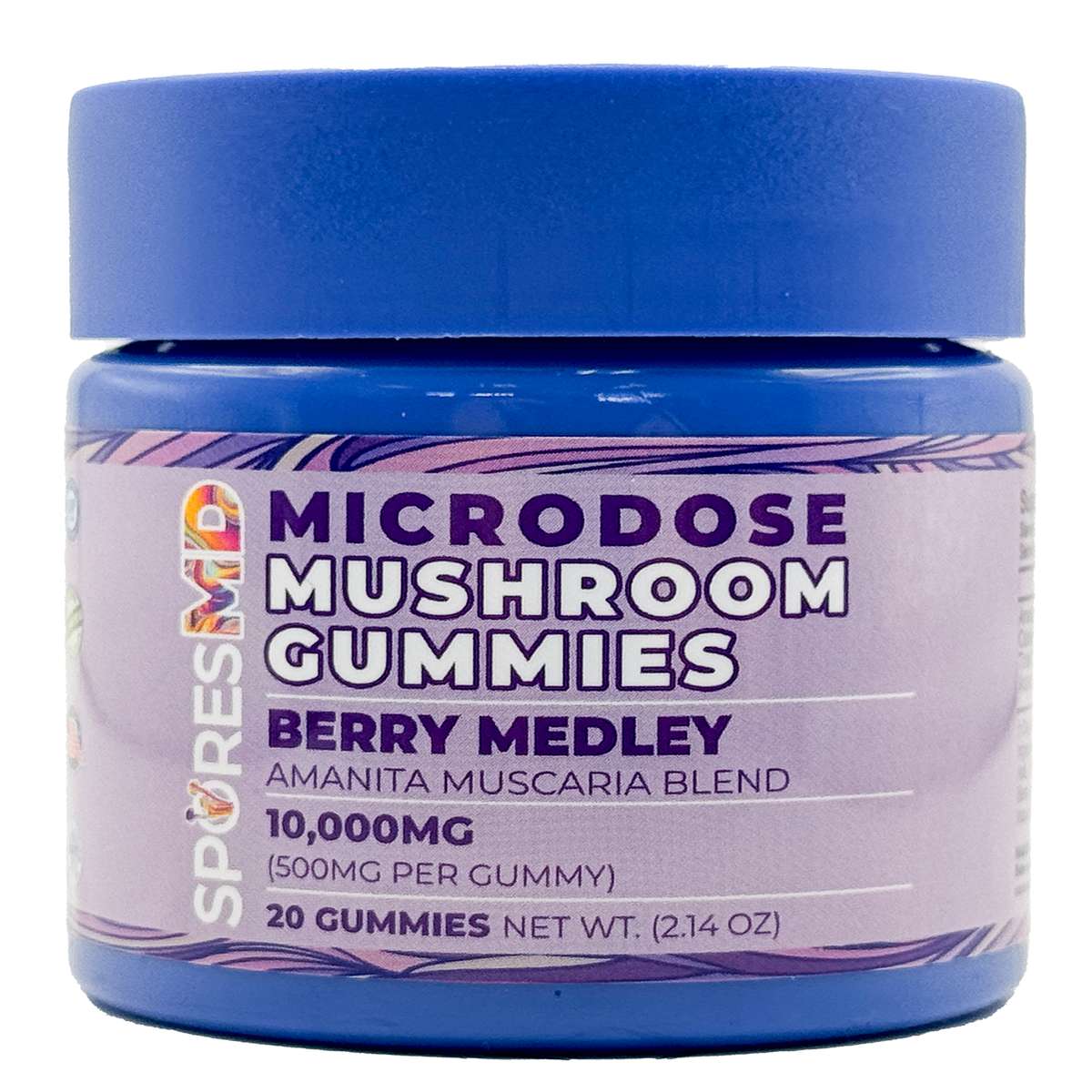 Microdose Mushroom Gummies 10,000mg (20ct) - Berry Medley