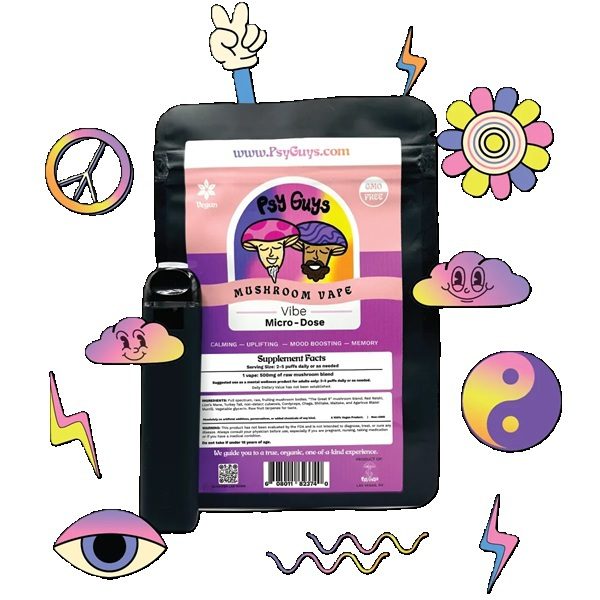 Psy Guys Microdose Mushroom Vape Vibe 500mg