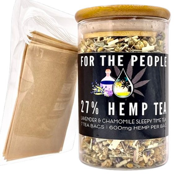 Bulk Hemp Tea – 27% CBD Tea Jar (50 bags)