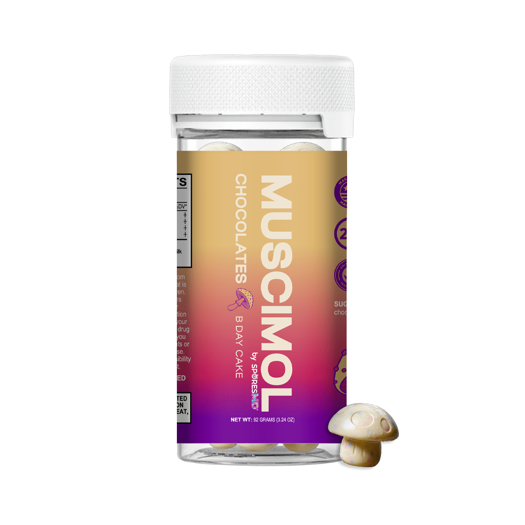 Muscimol Chocolates 15 Counts - Bday Cake