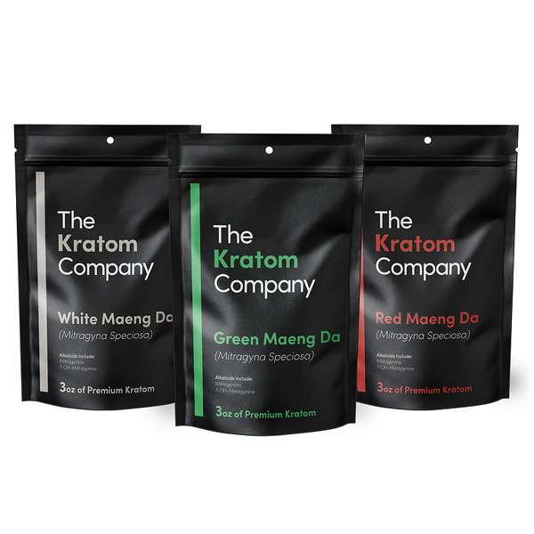3 Strain Maeng Da Kratom Powder Pack 3oz