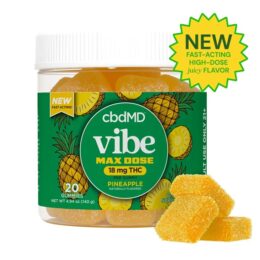 Delta 9 THC Vibe Max Dose Nano Gummies 20ct
