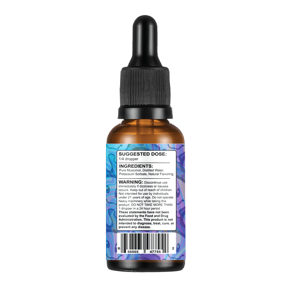 Trips Macrodose Muscimol Infused Tinctures 30ml - Blueberry - Ingredients
