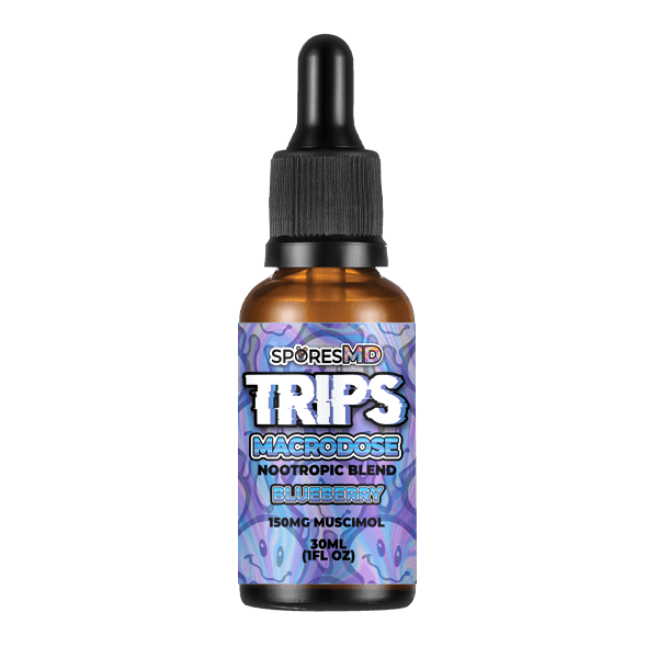 Trips Macrodose Muscimol Infused Tinctures 30ml - Blueberry